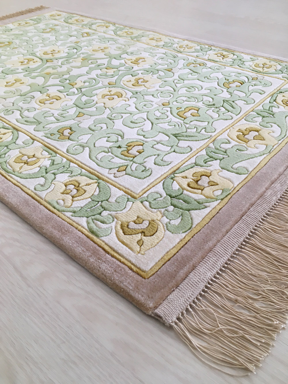 楽天市場】【中国段通 シルク 玄関マット】「蔦」絨毯(じゅうたん