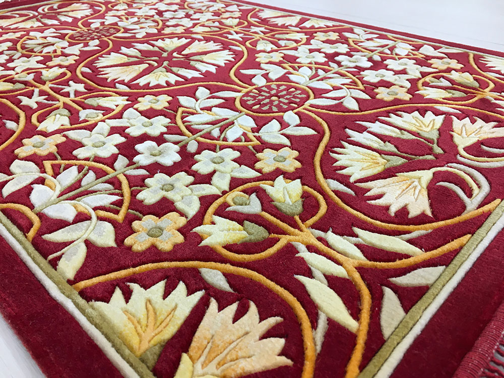 楽天市場】【中国段通 シルク 玄関マット】「情熱」絨毯(じゅうたん