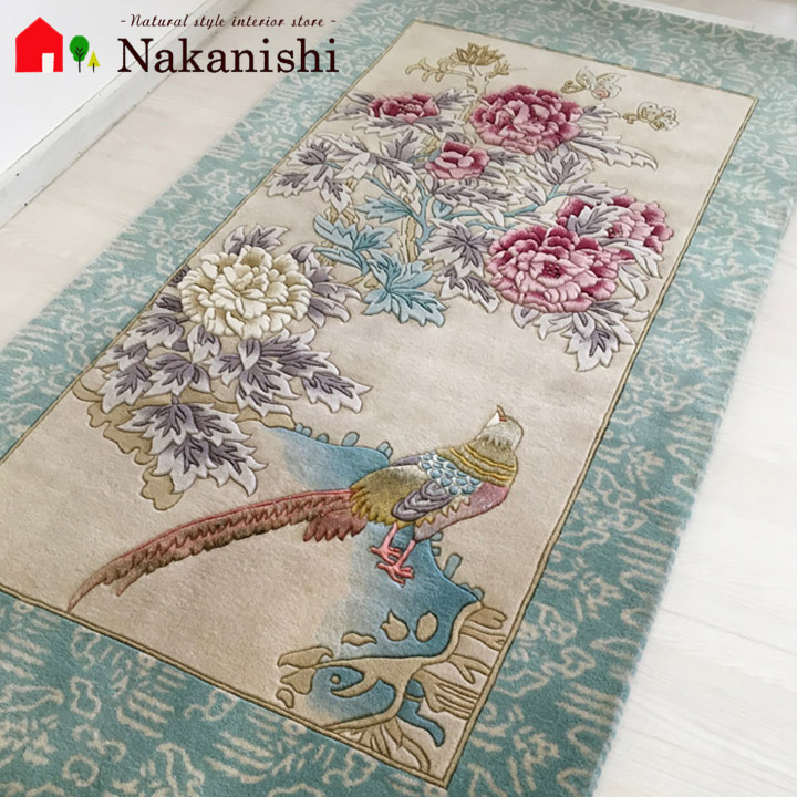 楽天市場】中国 手織り緞通(段通)「端色鮮」・約1畳用・絨毯