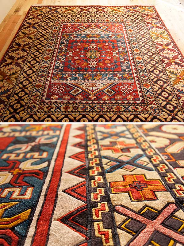 楽天市場】送料無料！中国緞通！シルク100％ 緞通カーペット （180段