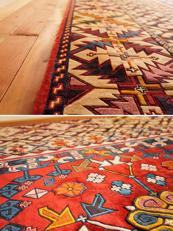 楽天市場】送料無料！中国緞通！シルク100％ 緞通カーペット （180段