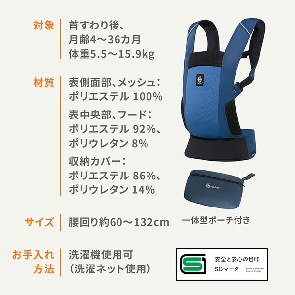 楽天市場】Ergobaby ベビーキャリア AWAY 抱っこ紐 おんぶひも 抱っこ
