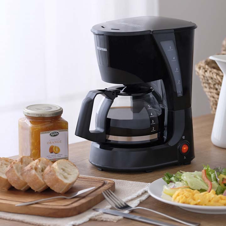 Pure cafe コーヒーメーカー レッド 最大5杯分 Pure cafe コーヒー