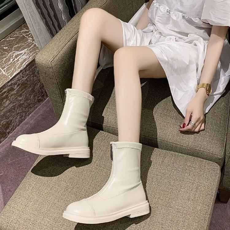 楽天市場】センタージップ ショートブーツ フロントジップブーツ