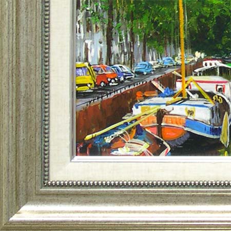 楽天市場】絵画 油絵 アムステルダムの運河 （藤原英信） 送料無料