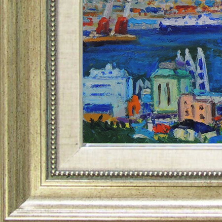 楽天市場】絵画 油絵 清水港より富士 (半澤国雄) 送料無料 【海・山