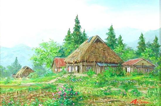 楽天市場】絵画 油絵 信州（安曇野） （広瀬明） 送料無料 【肉筆