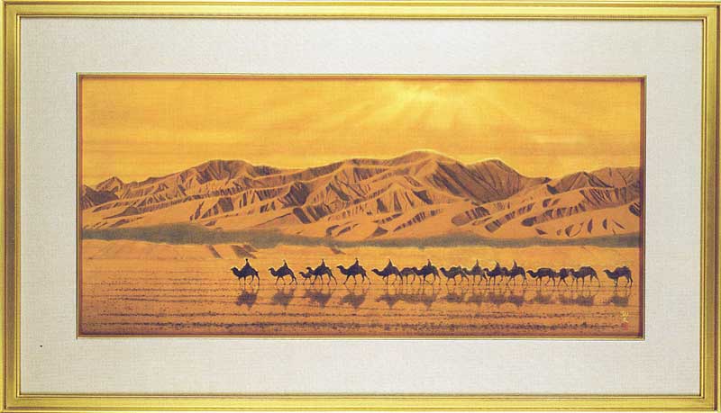 絵画『夕空』ヘイ平山画