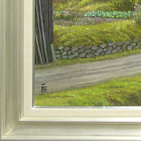 楽天市場】絵画 油絵 深秋の山里 京都美山 F30号 （猿渡一根） 送料