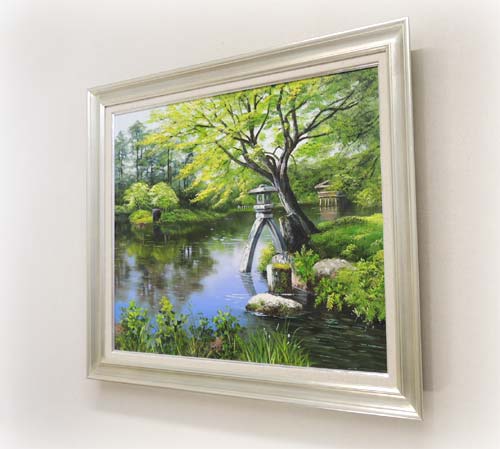 楽天市場】絵画 油絵 兼六園 F30号 （小池三郎） 送料無料 【肉筆
