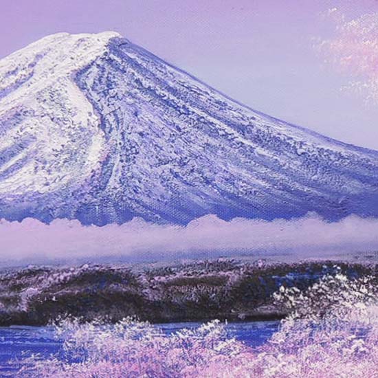 楽天市場】絵画 油絵 富士に桜 F20号 （木村由記夫） 送料無料 【肉筆