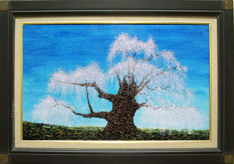 楽天市場】絵画（油絵） 渡辺ムサシ【滝桜】（M10号） 送料無料 【桜絵