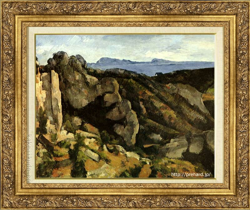 楽天市場】セザンヌ 絵画 エスタックの岩 P10号 送料無料 【複製