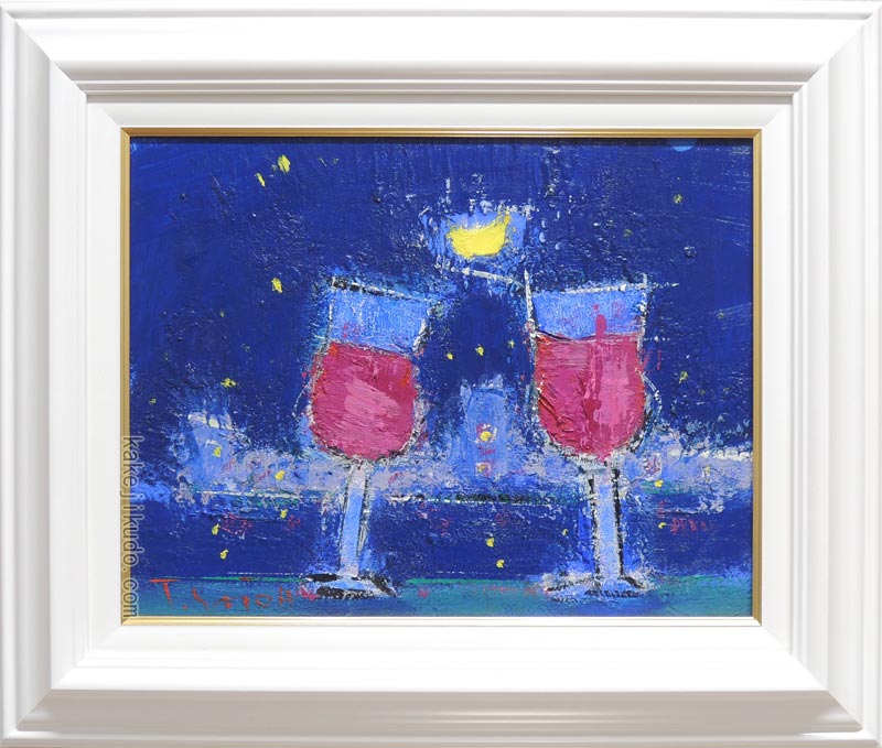 楽天市場】絵画 油絵 佐藤徹 ベニスに乾杯 送料無料 【肉筆】【油絵