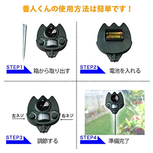 楽天市場】【イヌヤ】猫よけグッズ 超音波式 番人くん (日本語取扱説明