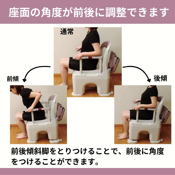 楽天市場】介護用ポータブルトイレ 座楽 ラフィーネ ソフト便座 PN