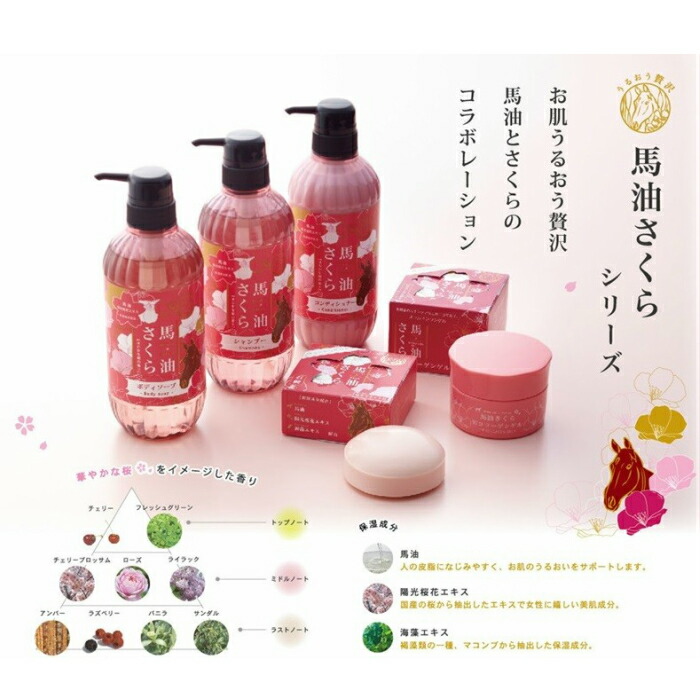 楽天市場】【ポイント20倍】馬油さくらシャンプー 500ml 馬油