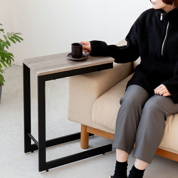 楽天市場】サイドテーブル ROMA ロマ おしゃれ 北欧 コの字 木目 家具