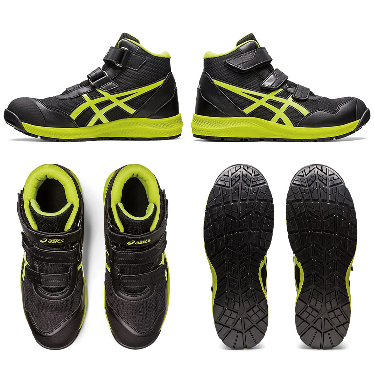 楽天市場】asics アシックス ウィンジョブ CP216 ブラック×ネオン