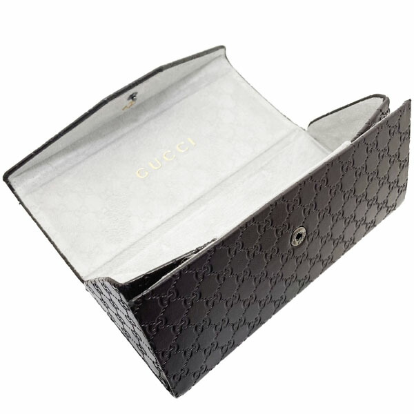 楽天市場】【×】グッチ メガネケース シマ サングラスケース レザー 革