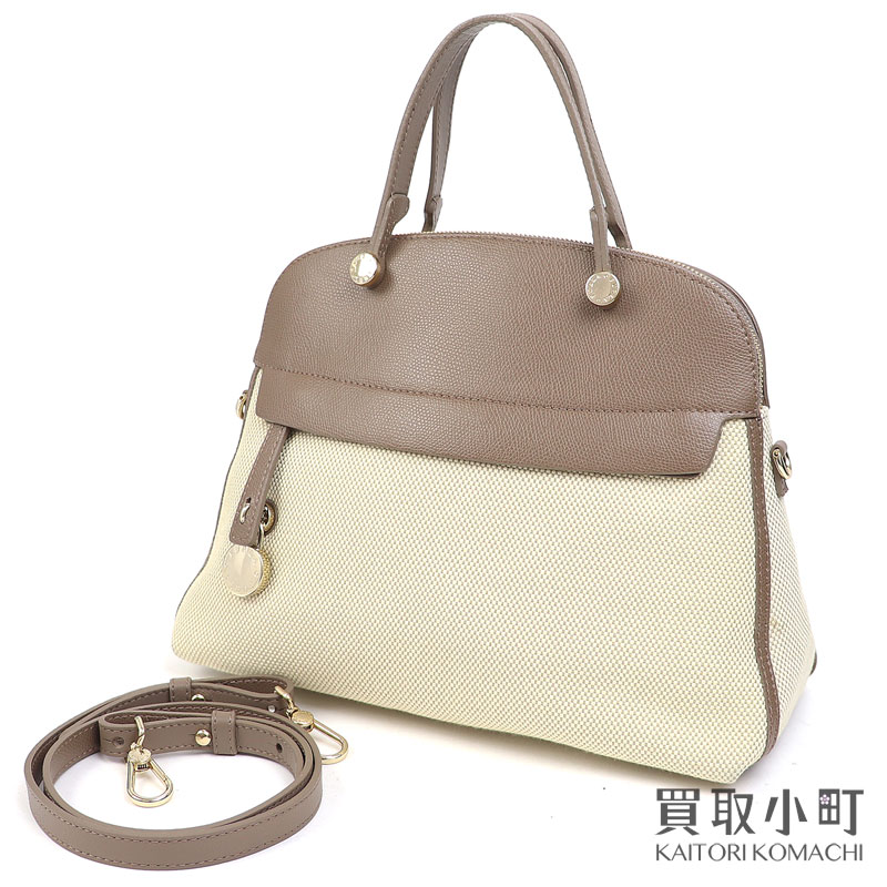 楽天市場】フルラ【FURLA】パイパー ハンドバッグ キャンバス レザー