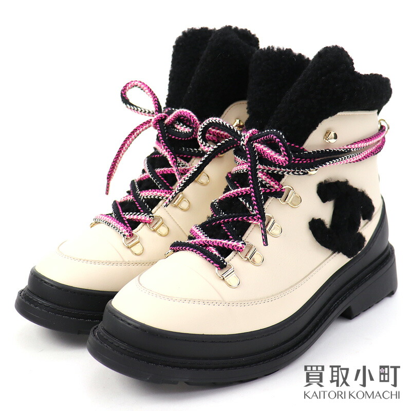 楽天市場】【未使用品】シャネル【CHANEL】レースアップ シアリング