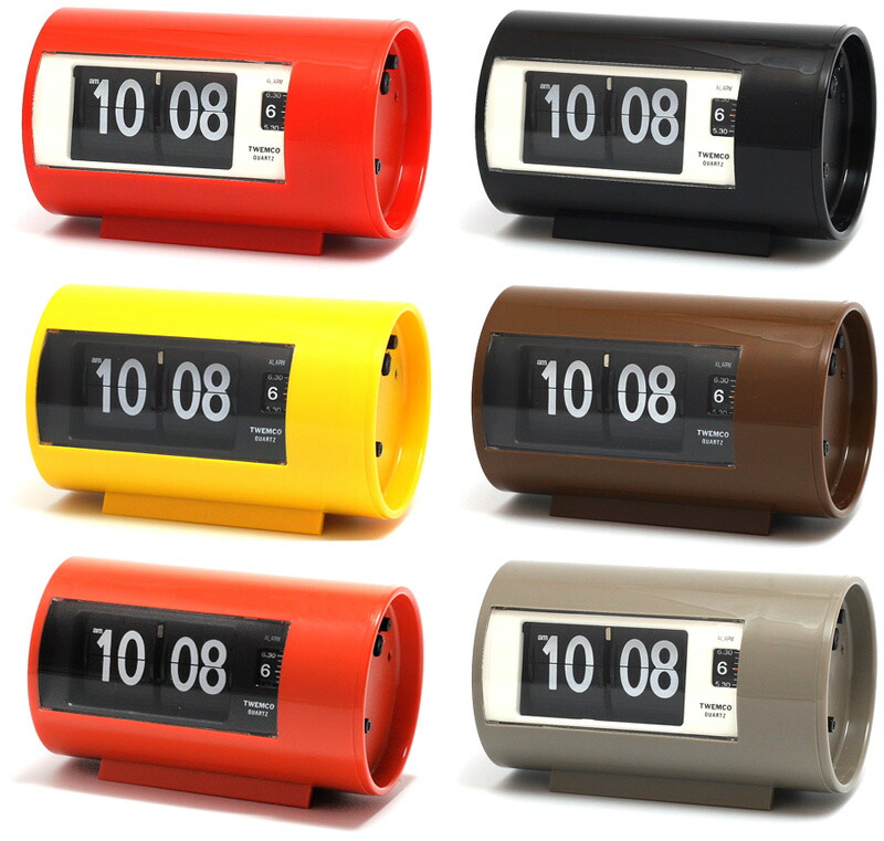 TWEMCO パタパタ時計 クオーツ クリーム色 TWEMCO QUARTZ クロック