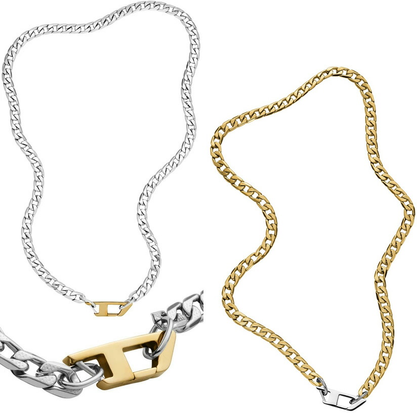 楽天市場】DIESEL ペンダントネックレスディーゼル カラビナゴールドD