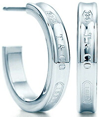 楽天市場】Tiffany&Co. ティファニーナローフープピアス スモール