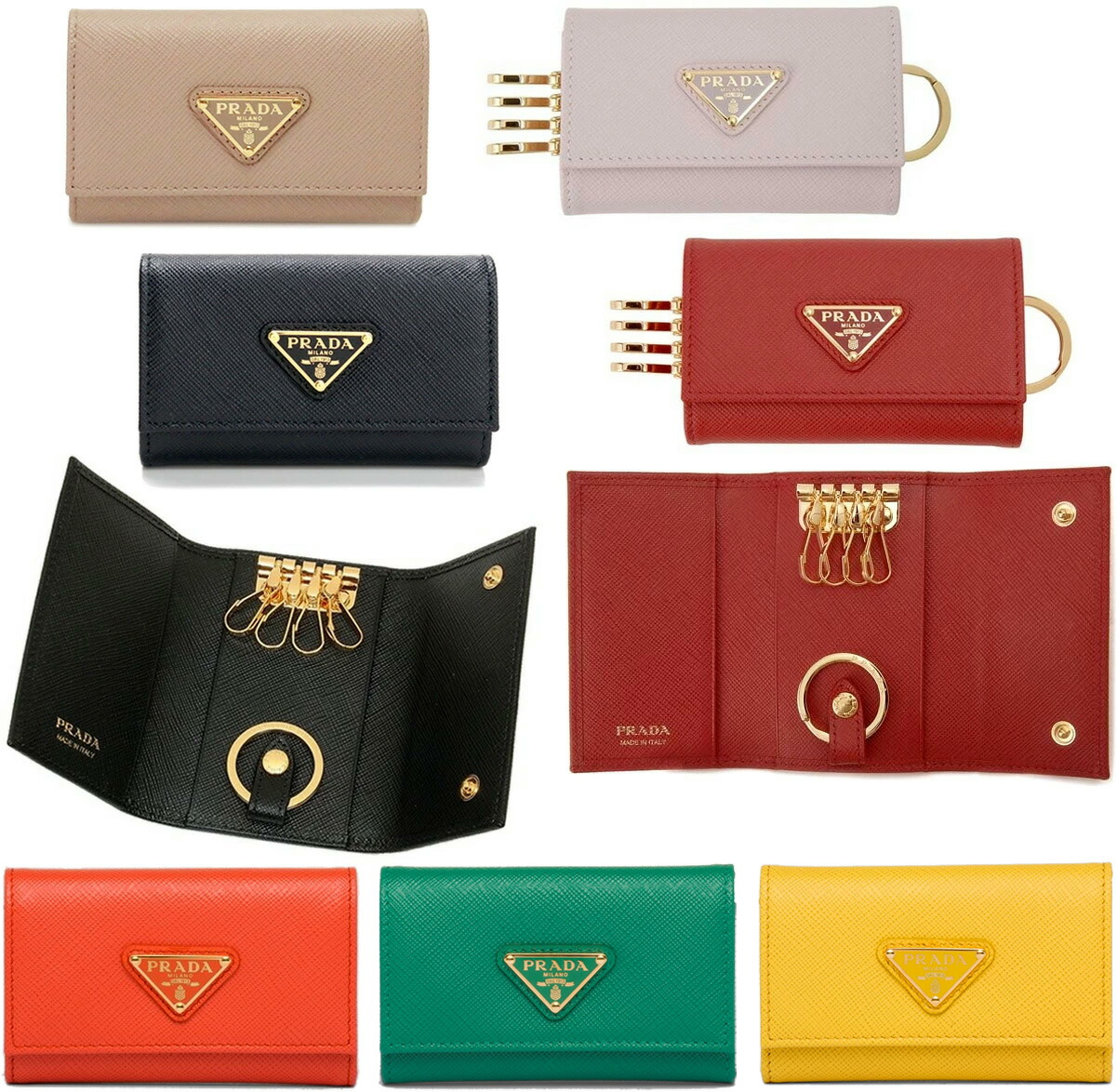 プラダ(PRADA) キーリング メンズ メンズキーケース・キーカバー