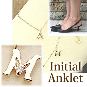 楽天市場】イニシャル K18（アンクレット｜レディースジュエリー