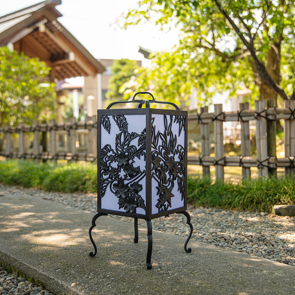 楽天市場】行燈 行灯「魯山人好み置行灯 雲錦 Un-Kin」和風 照明 旅館