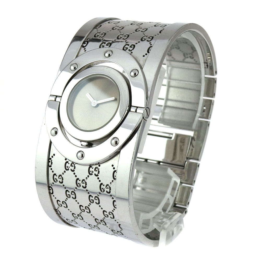 楽天市場】GUCCI【グッチ】 112 トワール クォーツ バングル 腕時計 SS