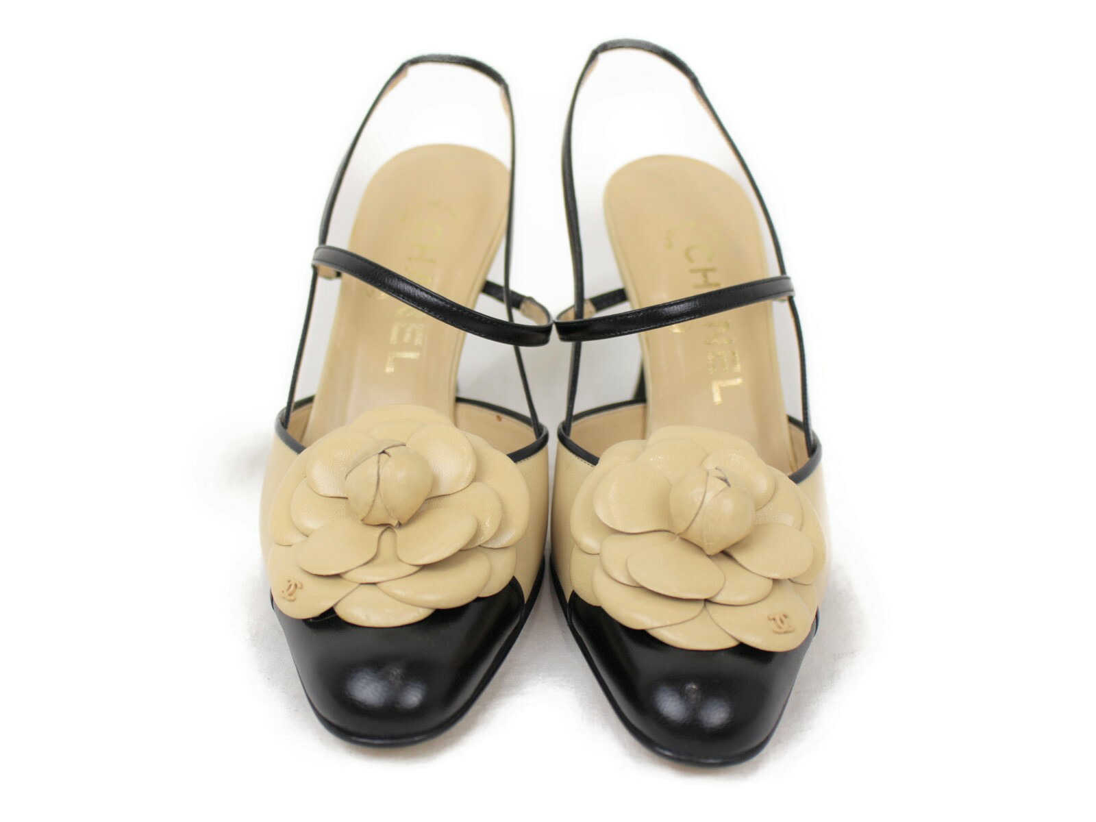 楽天市場】【箱・布袋あり】CHANEL シャネル カメリアデザインヒール