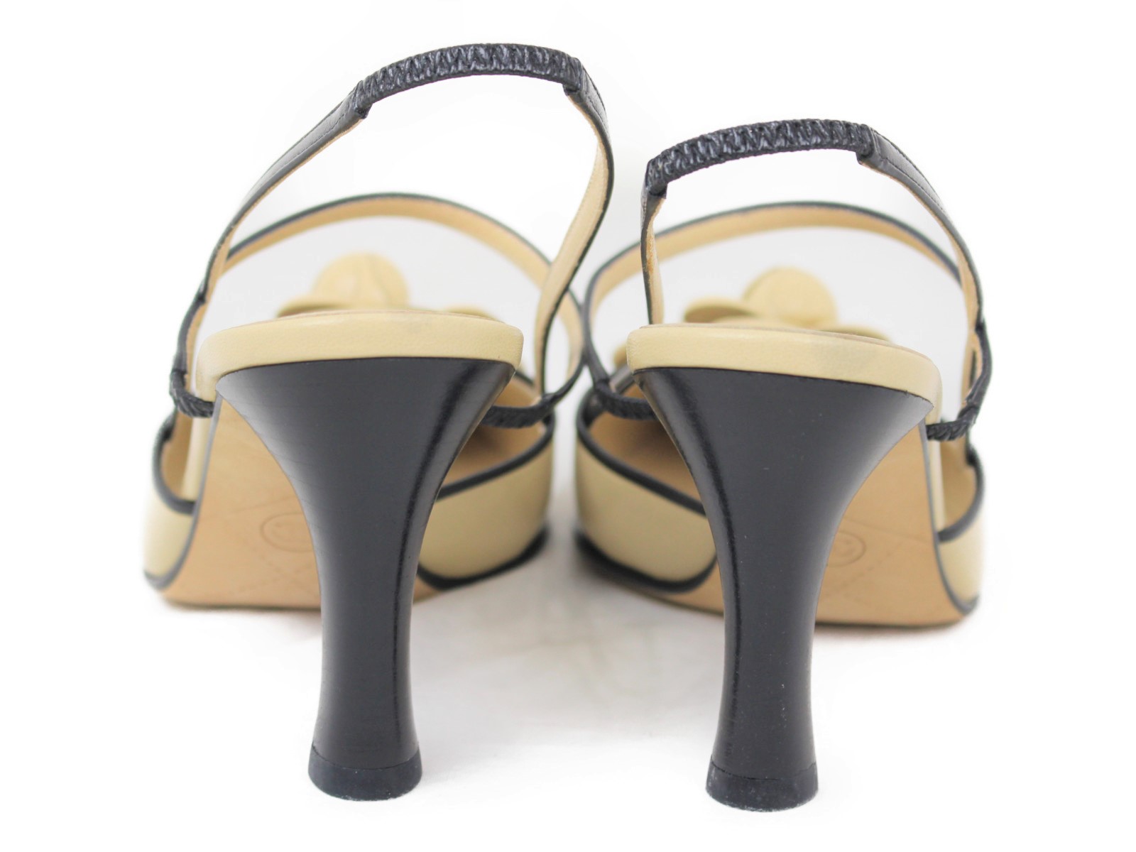 CHANEL シャネル カメリア マトラッセ ヒールサンダル 36 1/2 楽天市場