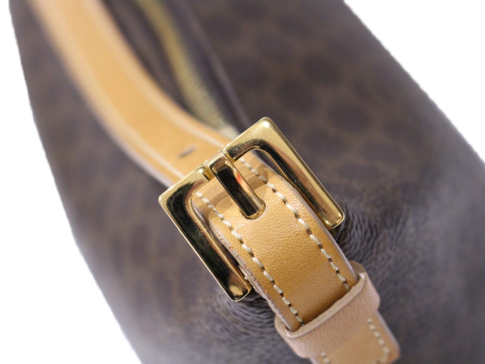 楽天市場】CELINE ワンショルダーバッグ マカダム柄 レザー ダーク