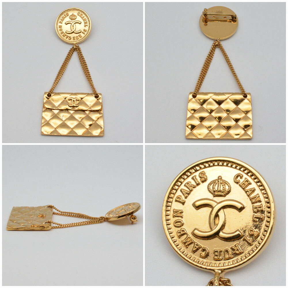 楽天市場】CHANEL シャネル マトラッセバッグモチーフ ブローチ