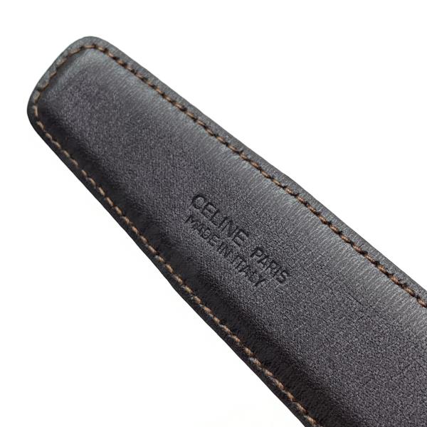 楽天市場】CELINE セリーヌ ベルト リバーシブル ブラック ブラウン 黒