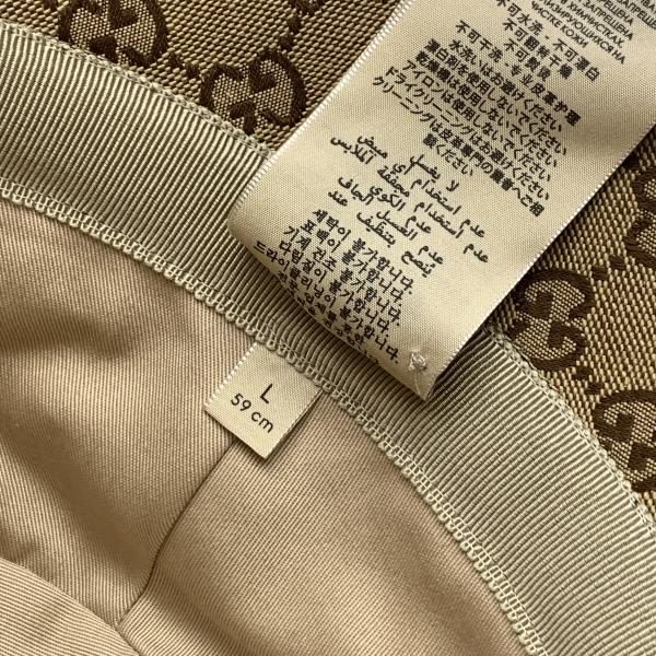 楽天市場】GUCCI グッチ 576587 GGキャンバス フェドラハット Lサイズ