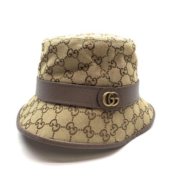 楽天市場】GUCCI グッチ 576587 GGキャンバス フェドラハット Lサイズ
