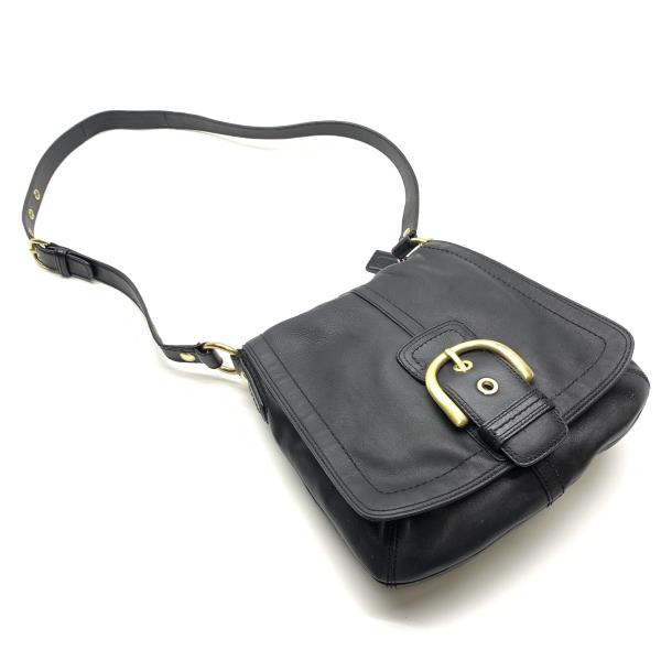 楽天市場】COACH コーチ 11846 レザー ショルダーバッグ 斜め掛け 黒