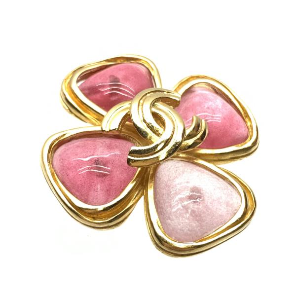 CHANEL CHANEL シャネル ブローチ クローバー モチーフ ココマーク 94P