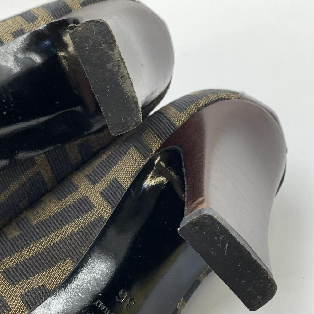 楽天市場】FENDI フェンディ ズッカ柄 パンプス ヒール ナイロン