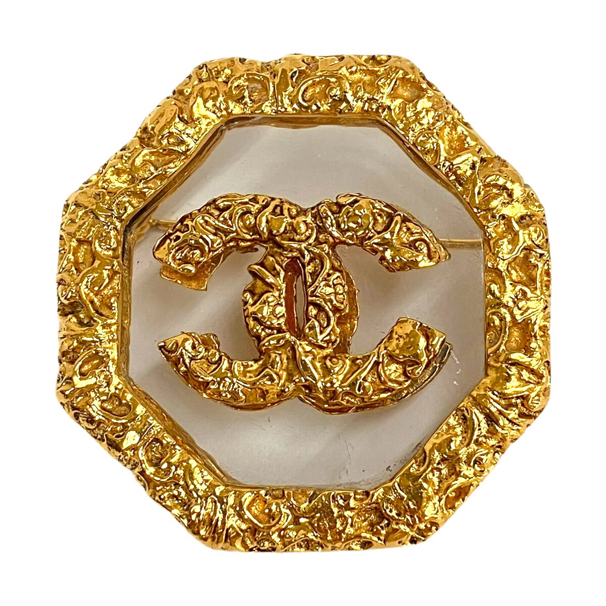 楽天市場】【中古】｜CHANEL シャネル 溶岩ブローチ 93A ココマーク