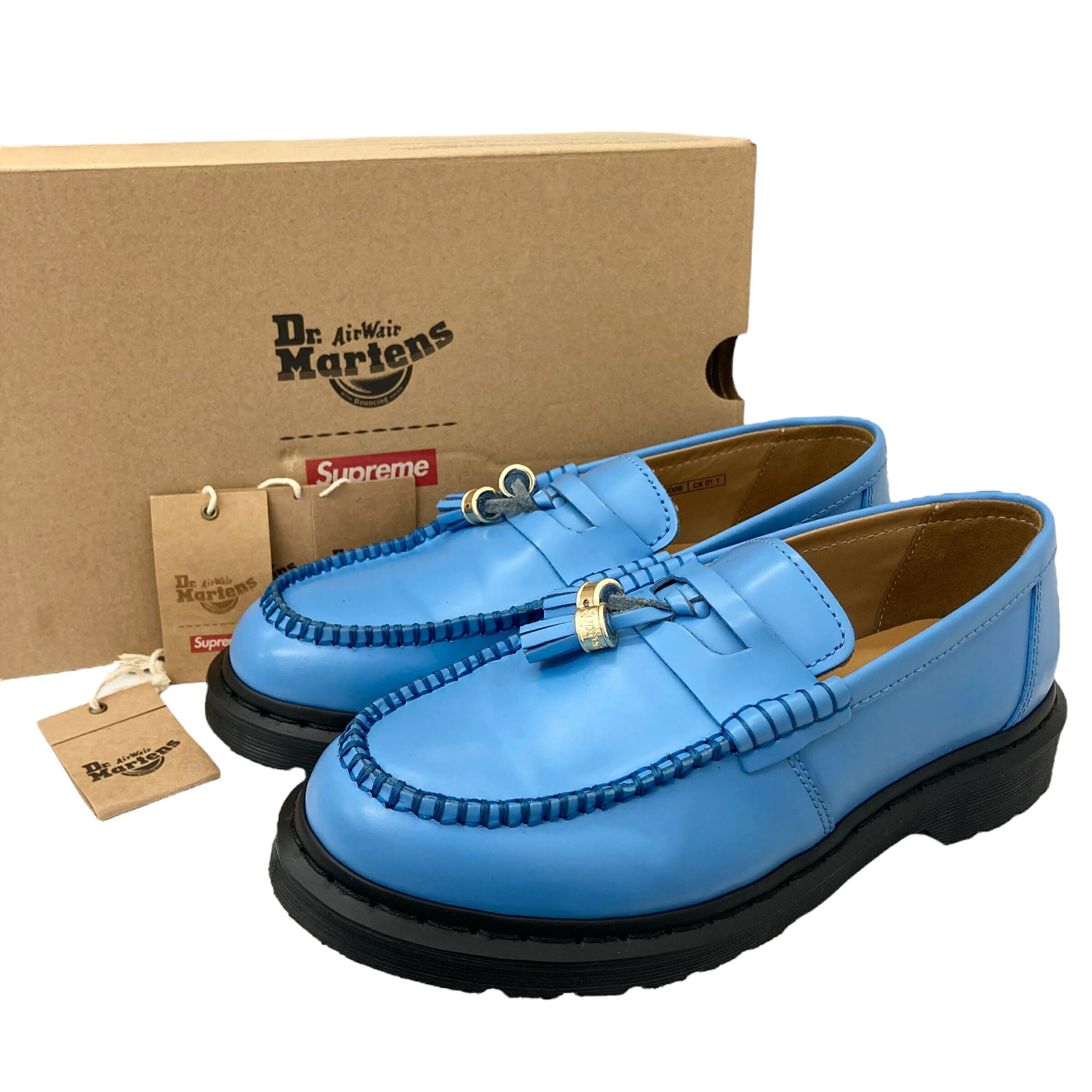 楽天市場】Supreme x Dr. Martens Penton Tassel Loafer Mid Blue UK7