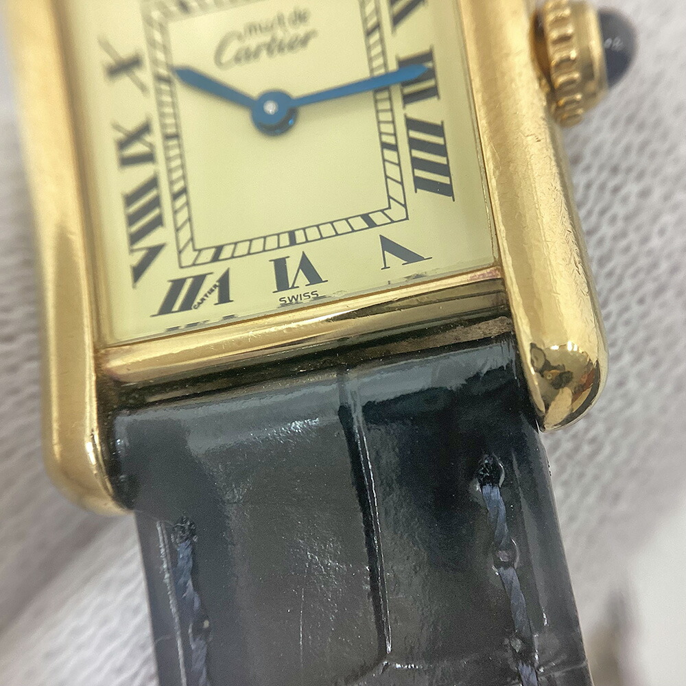 楽天市場】K CARTIER マストタンクヴェルメイユSM ゴールドメッキ