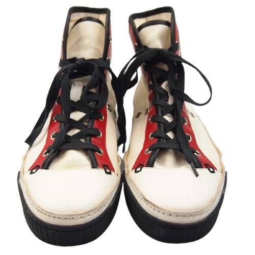 楽天市場】【中古】GUCCI 194330 ハイカット スニーカー ホワイトx