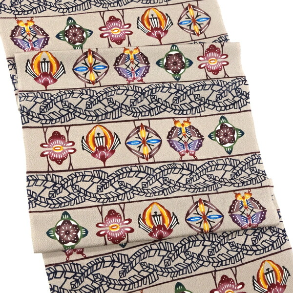 楽天市場】本紅型 名古屋帯 城間栄順 城間びんがた工房 仕立て付き