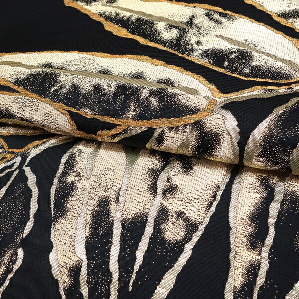 楽天市場】袋帯 黒 正絹 岡文織物 六文字屋半兵衛 仕立て付き お茶会