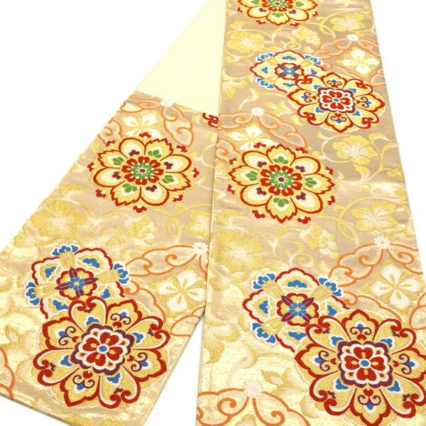 楽天市場】振袖用 袋帯 ゴールド 金 佐々木染織 仕立て上がり 宝相華